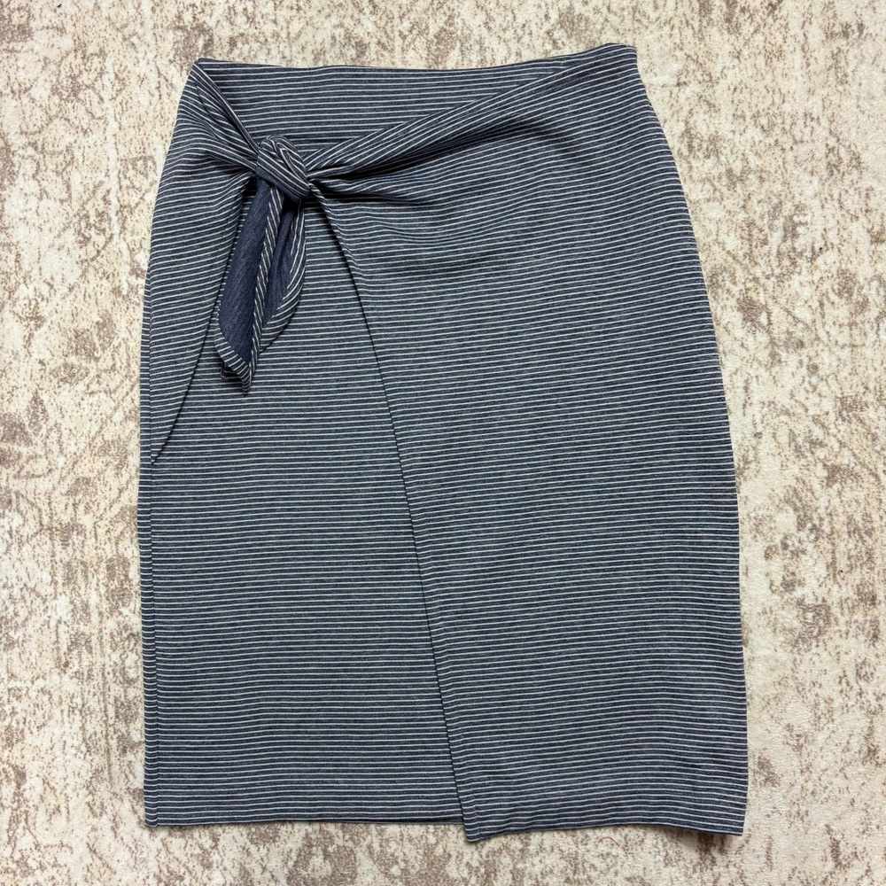 Club Monaco Striped Faux Wrap Skirt Size XS‎